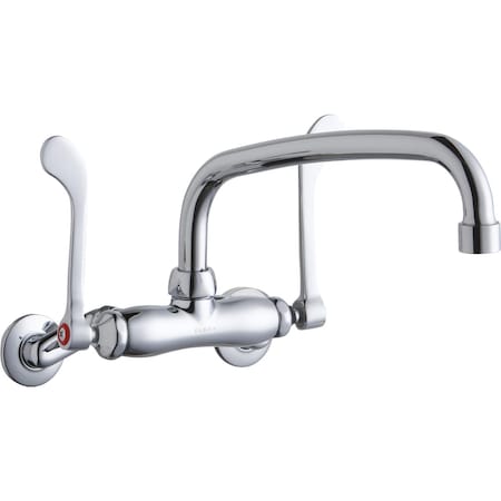 Elkay Elkay 3-8" Centers WFaucet 10" Arc Tube Spt 6" Wsbld Hdls 2in Inlet LK945AT10T6T